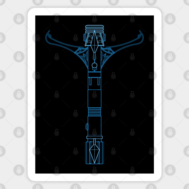 Master Gios' Blade (Outlines) Magnet by Triad Of The Force